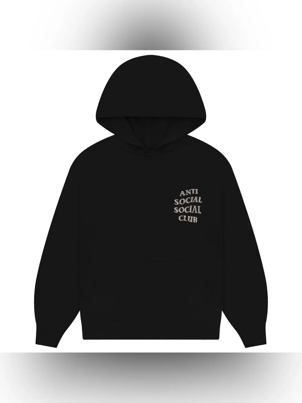 Brand New: Anti Social Social Club Rhinestone Mind Games Hoodie Size US M